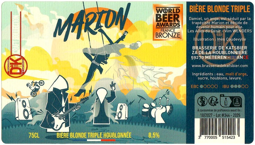 Etiquette BRASSERIE DE KATSBIER 170