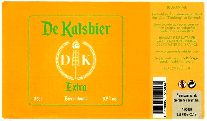 etiquette BRASSERIE DE KATSBIER 19
