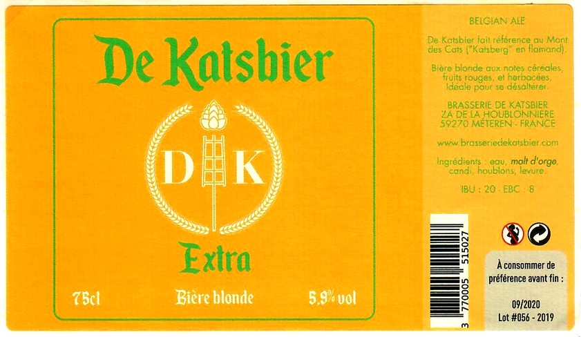 etiquette BRASSERIE DE KATSBIER 20