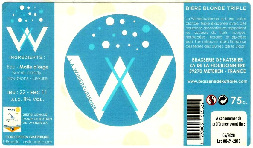 etiquette BRASSERIE DE KATSBIER 25
