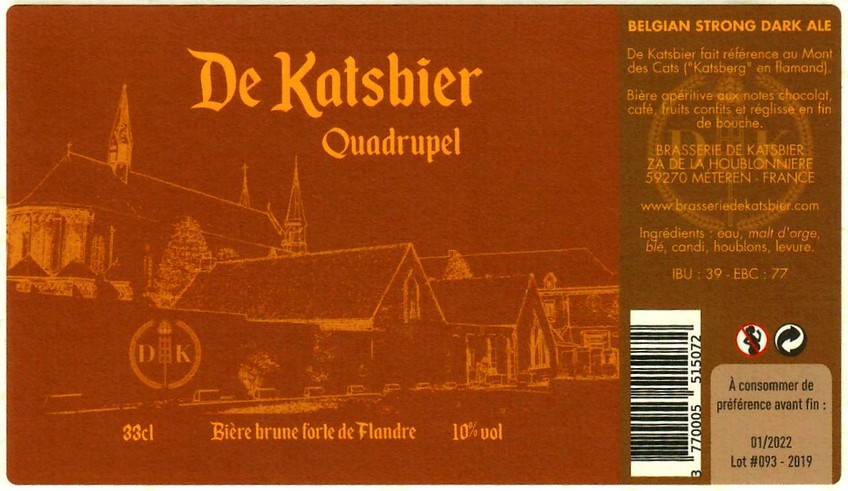 etiquette BRASSERIE DE KATSBIER 44