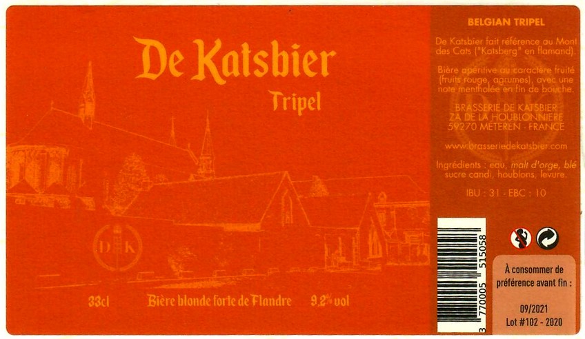 Etiquette BRASSERIE DE KATSBIER 70