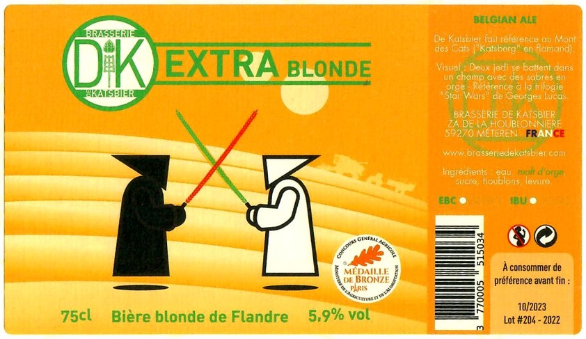Etiquette BRASSERIE DE KATSBIER 71