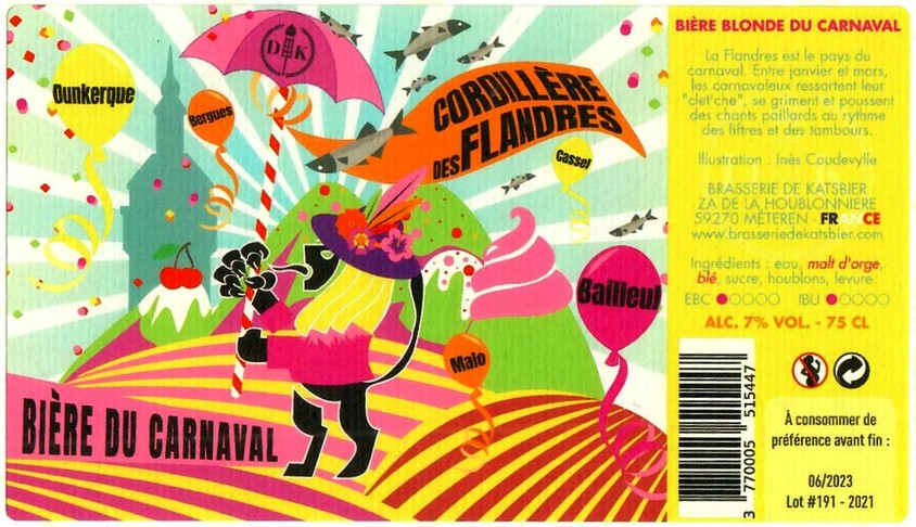 Etiquette BRASSERIE DE KATSBIER 80