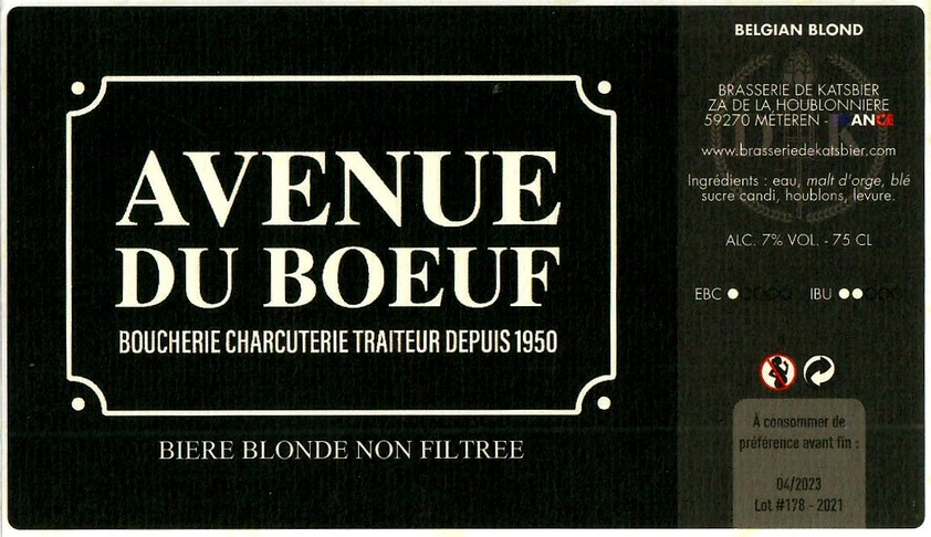 Etiquette BRASSERIE DE KATSBIER 83