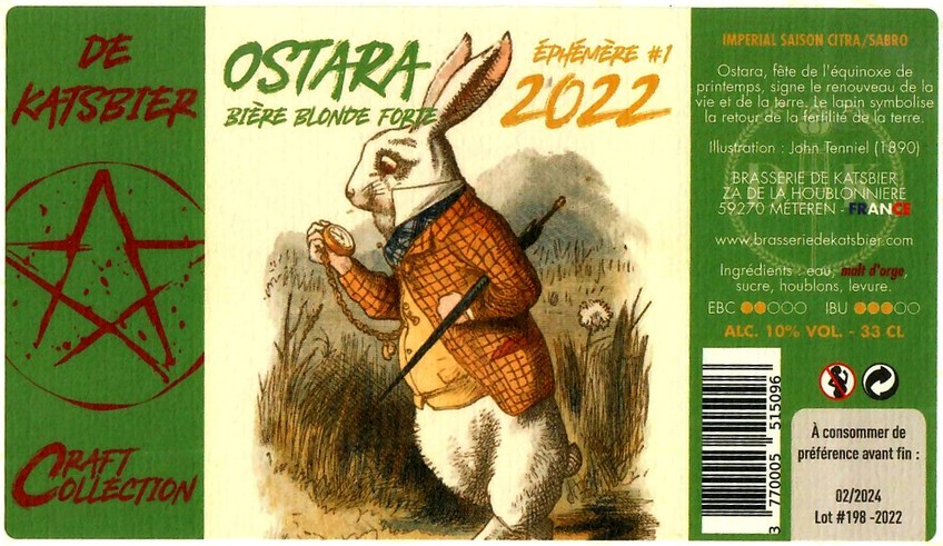 Etiquette BRASSERIE DE KATSBIER 87