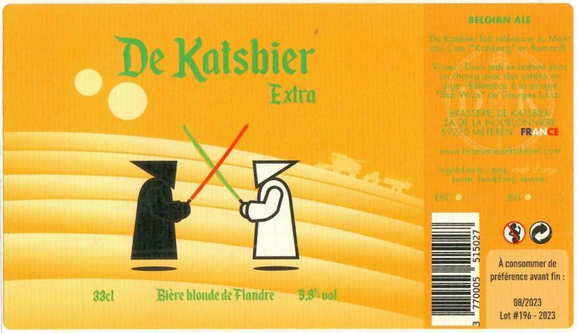 Etiquette BRASSERIE DE KATSBIER 92