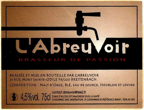 etiquette BRASSERIE L'ABREUVOIR 03