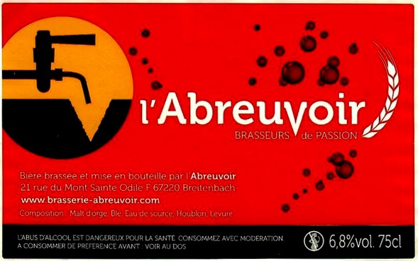 etiquette BRASSERIE L'ABREUVOIR 11