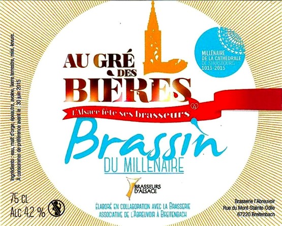 etiquette BRASSERIE L'ABREUVOIR 19