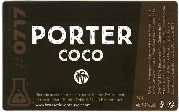 etiquette BRASSERIE L'ABREUVOIR 24