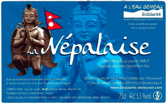 etiquette BRASSERIE L'ABREUVOIR 25