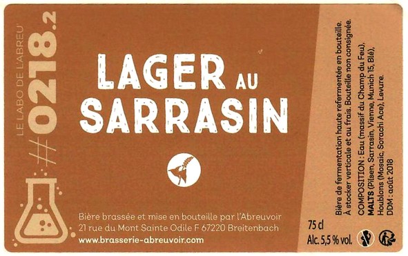 Etiquette BRASSERIE L'ABREUVOIR 28