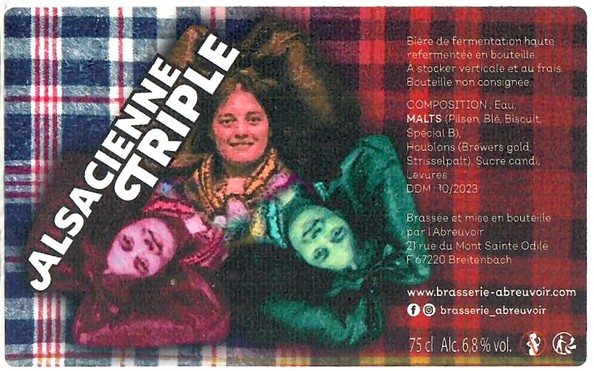 Etiquette BRASSERIE DE L'ABREUVOIR 38