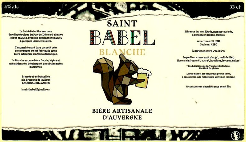 etiquette BRASSERIE DE L'AILLOUX 04