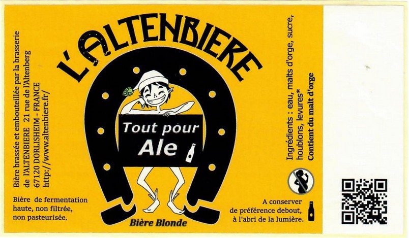 Etiquette BRASSERIE L'ALTENBIERE 08