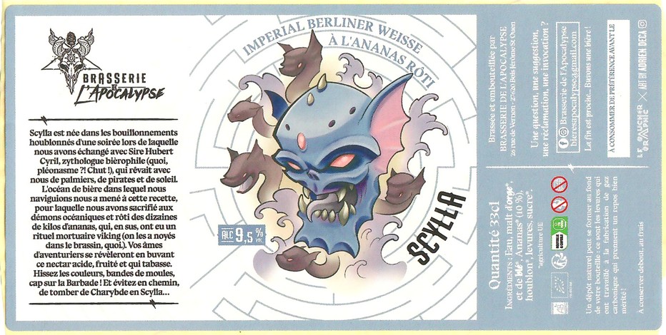 Etiquette BRASSERIE DE L'APOCALYPSE 07