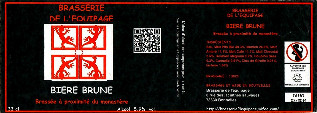 Etiquette BRASSERIE DE L'EQUIPAGE 04