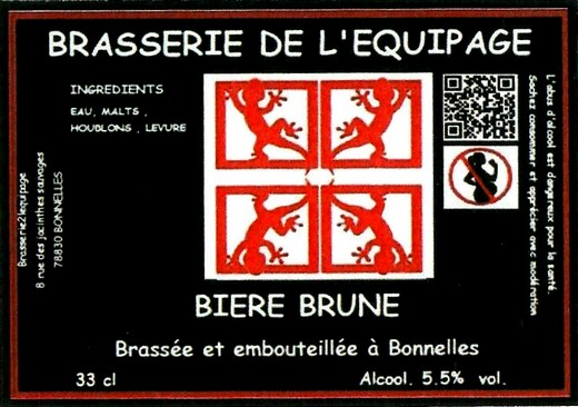 Etiquette BRASSERIE DE L'EQUIPAGE 11