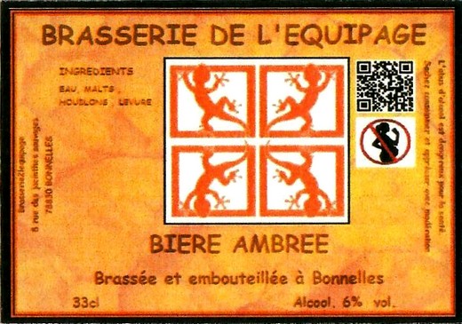 Etiquette BRASSERIE DE L'EQUIPAGE 13