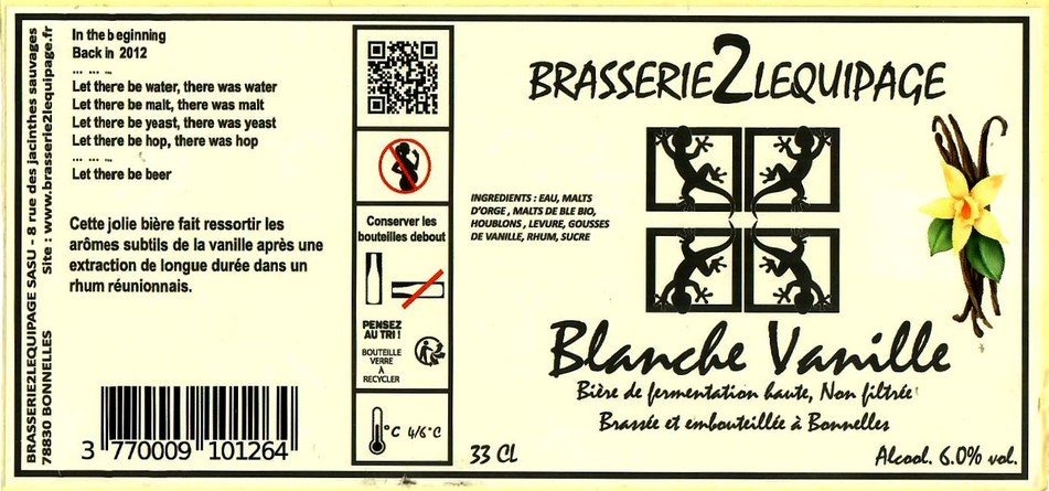 Etiquette BRASSERIE DE L'EQUIPAGE 17