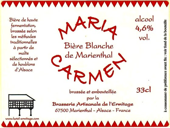 etiquette BRASSERIE DE L'ERMITAGE 06