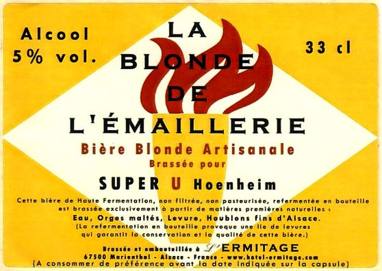 etiquette BRASSERIE DE L'ERMITAGE 07