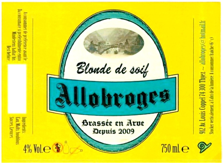 Etiquette BRASSERIE DE L'ESCARGOT 06