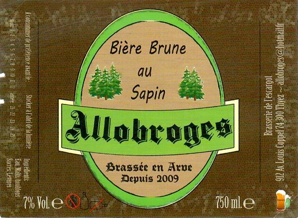 Etiquette BRASSERIE DE L'ESCARGOT 12