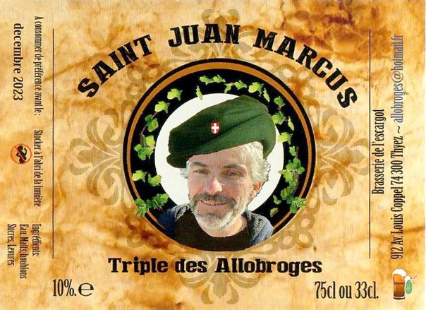 Etiquette BRASSERIE DE L'ESCARGOT 39