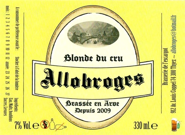 Etiquette BRASSERIE DE L'ESCARGOT 43