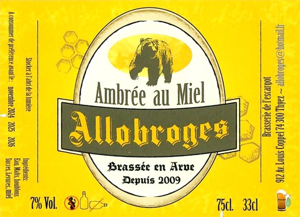 Etiquette BRASSERIE DE L'ESCARGOT 44