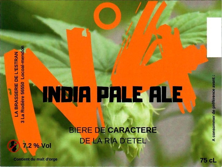 Etiquette BRASSERIE DE L'ESTRAN 06