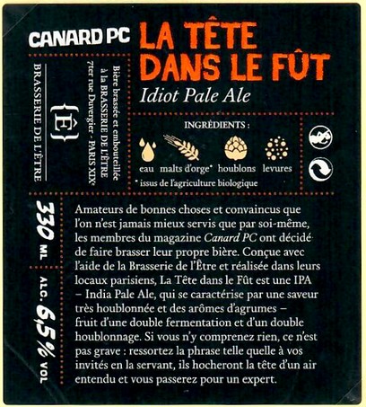 Etiquette BRASSERIE DE L'ETRE 05