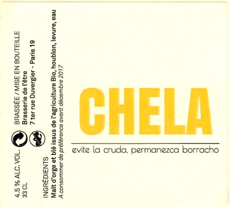 Etiquette BRASSERIE DE L'ETRE 18