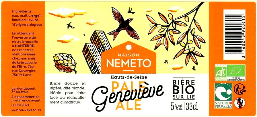 Etiquette BRASSERIE DE L'ETRE 42