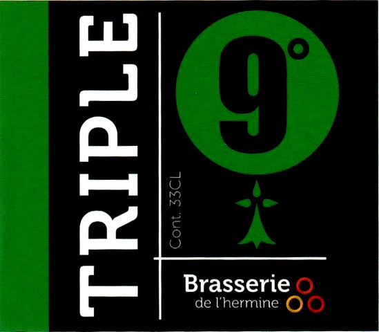 etiquette BRASSERIE DE L'HERMINE 13