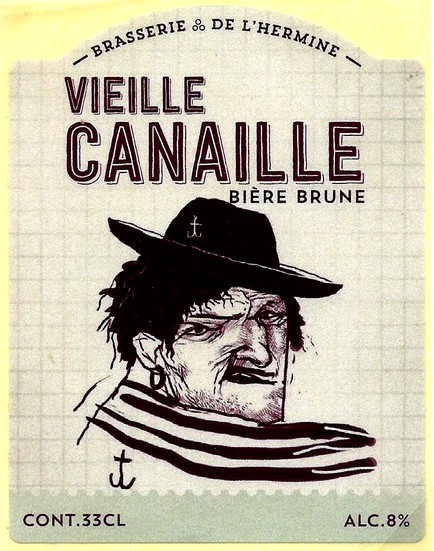 Etiquette BRASSERIE DE L'HERMINE MORBIHAN 01