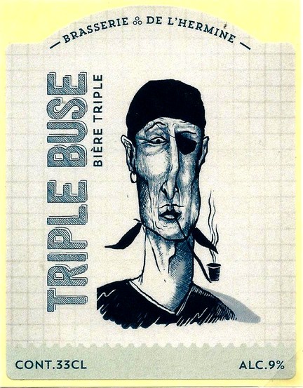 Etiquette BRASSERIE DE L'HERMINE MORBIHAN 04