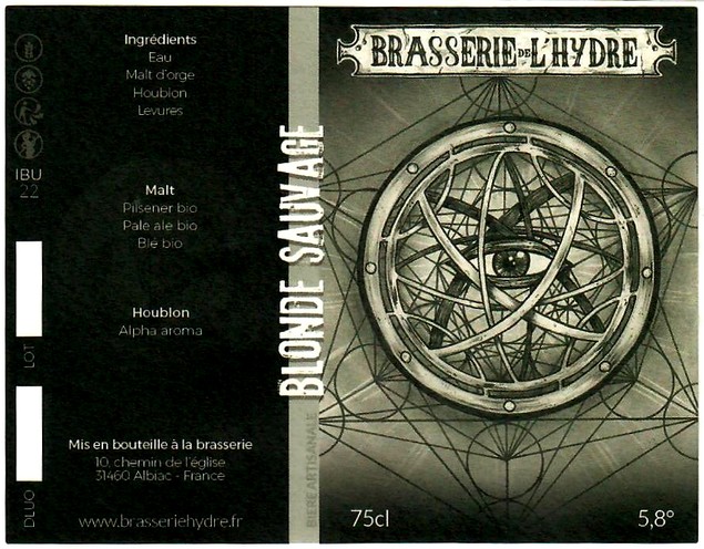 etiquette BRASSERIE DE L'HYDRE 04