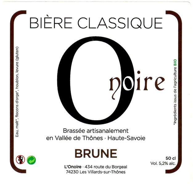 Etiquette BRASSERIE DE L'ONOIRE 04