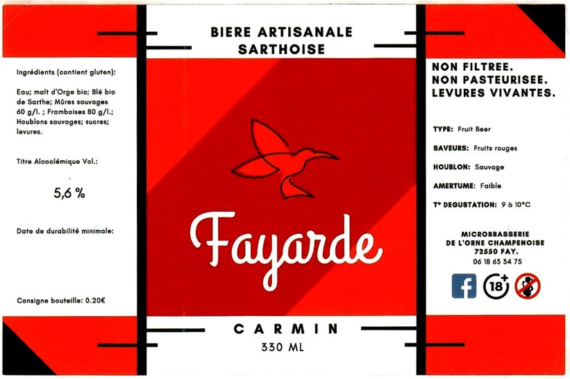 Etiquette BRASSERIE DE L'ORNE CHAMPENOISE 02