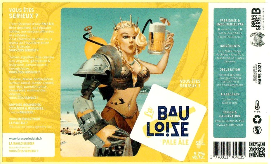 Etiquette BRASSERIE DE LA B 01