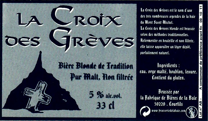 etiquette BRASSERIE DE LA BAIE 34