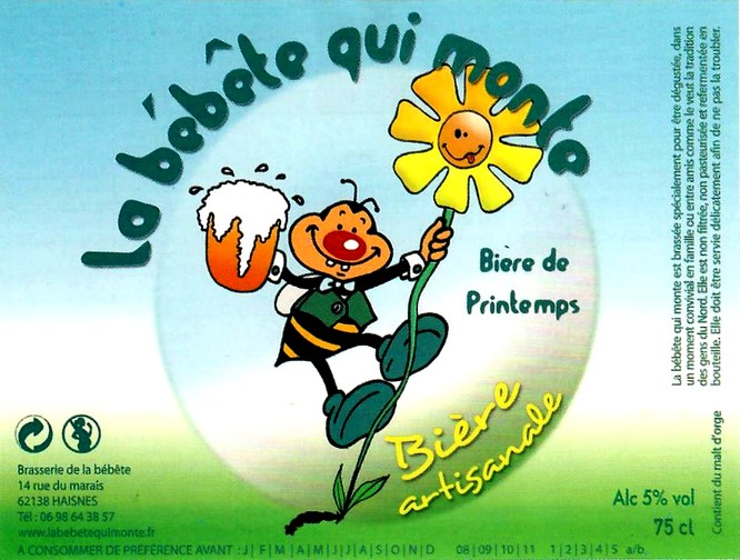 etiquette BRASSERIE DE LA BEBETE 03