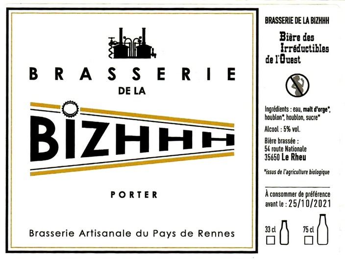 etiquette BRASSERIE DE LA BIZHHH 02