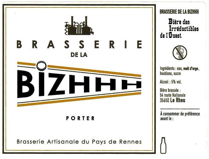 etiquette BRASSERIE DE LA BIZHHH 05
