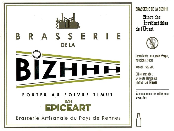 Etiquette BRASSERIE DE LA BIZHHH 10