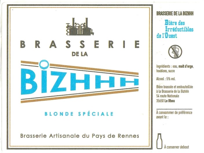 Etiquette BRASSERIE DE LA BIZHHH 12