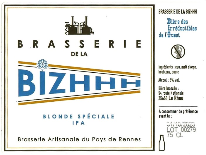 Etiquette BRASSERIE DE LA BIZHHH 16
